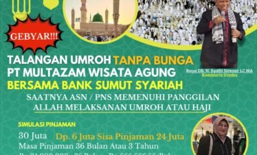 Talangan Umroh Tanpa Bunga Bersama Multazam & Bank SUMUT Syariah