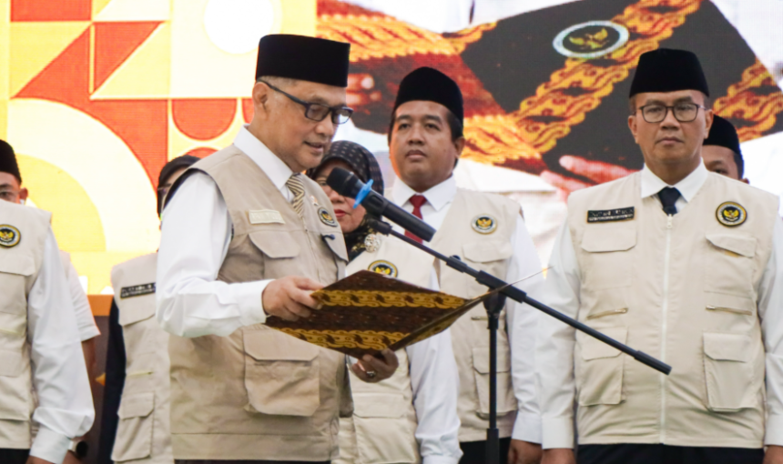 Lantik PPIH Embarkasi, Menhaj Tegaskan Komitmen Negara Lindungi Jemaah Haji